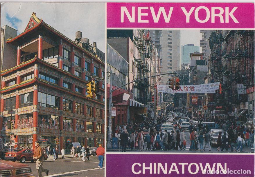 Cartoline: NEW YORK, CHINATOWN IN SOUTH MANHATTAN - ALFRED MAINZER - CIRCULADA
