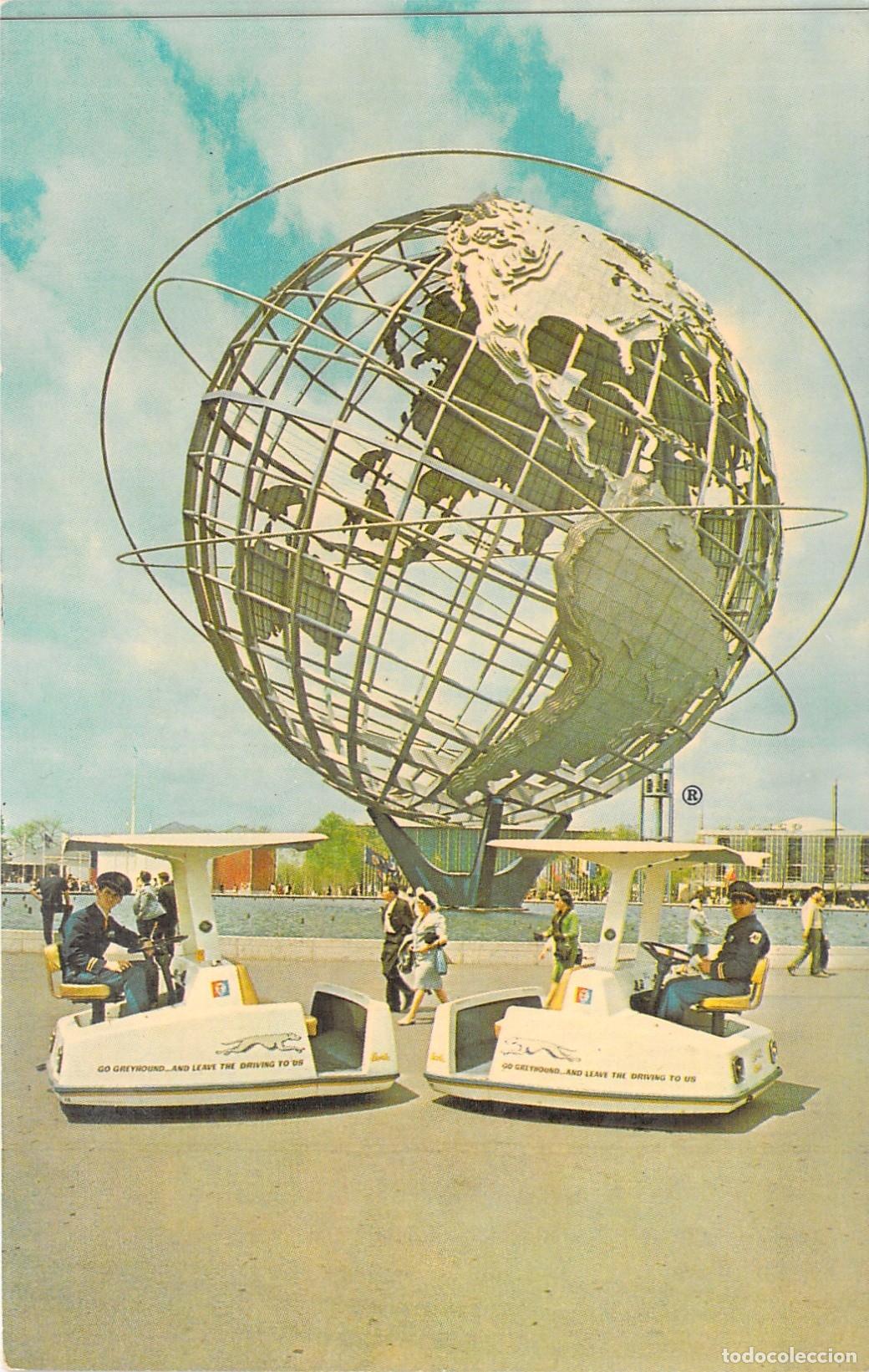 Postales: Postal de la Unisphere Feria Mundial de Nueva York y Escorters
