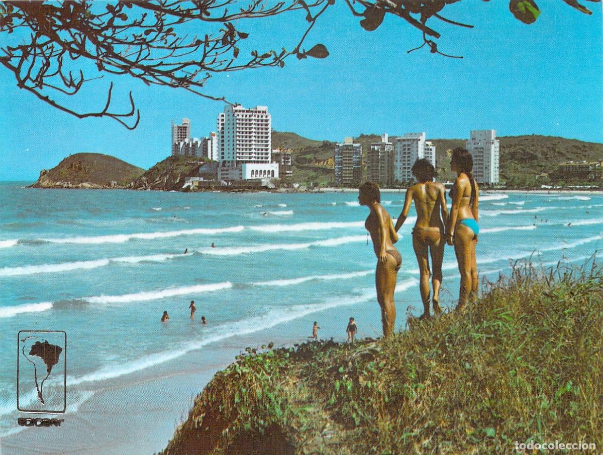Postales: Postal de Guaruja Brasil Praia das Asturias Radio Club
