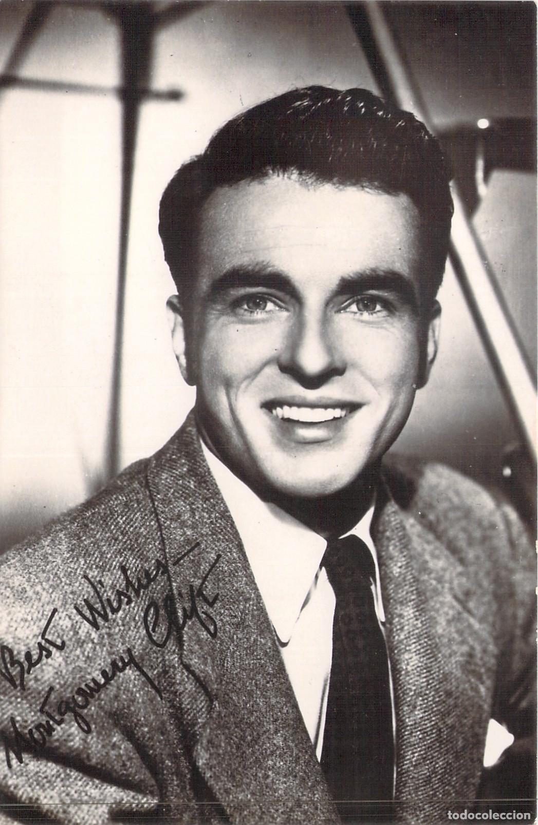 Postales: Postal Montgomery Clift Actor de Hollywood Retrato Blanco y Negro