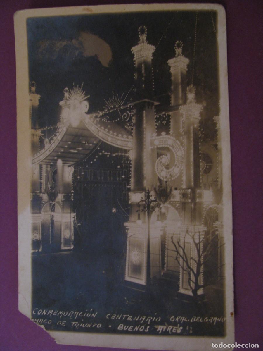 Postales: POSTAL FOTOGRAFICA DE ARGENTINA. BUENOS AIRES. CONMEMORACION CENTENARIO GRAL. BELGRANO.