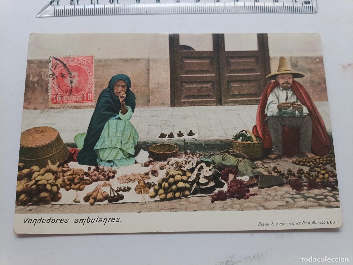 Postales: M&eacute;xico. Vendedores ambulantes. Dorso sin dividir