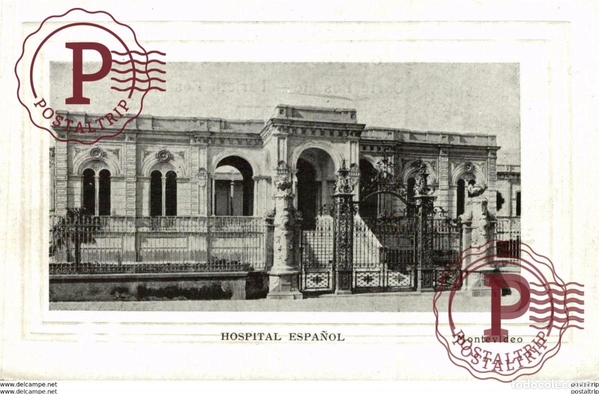 Postkarten: URUGUAY MONTEVIDEO HOSPITAL ESPA&Ntilde;OL