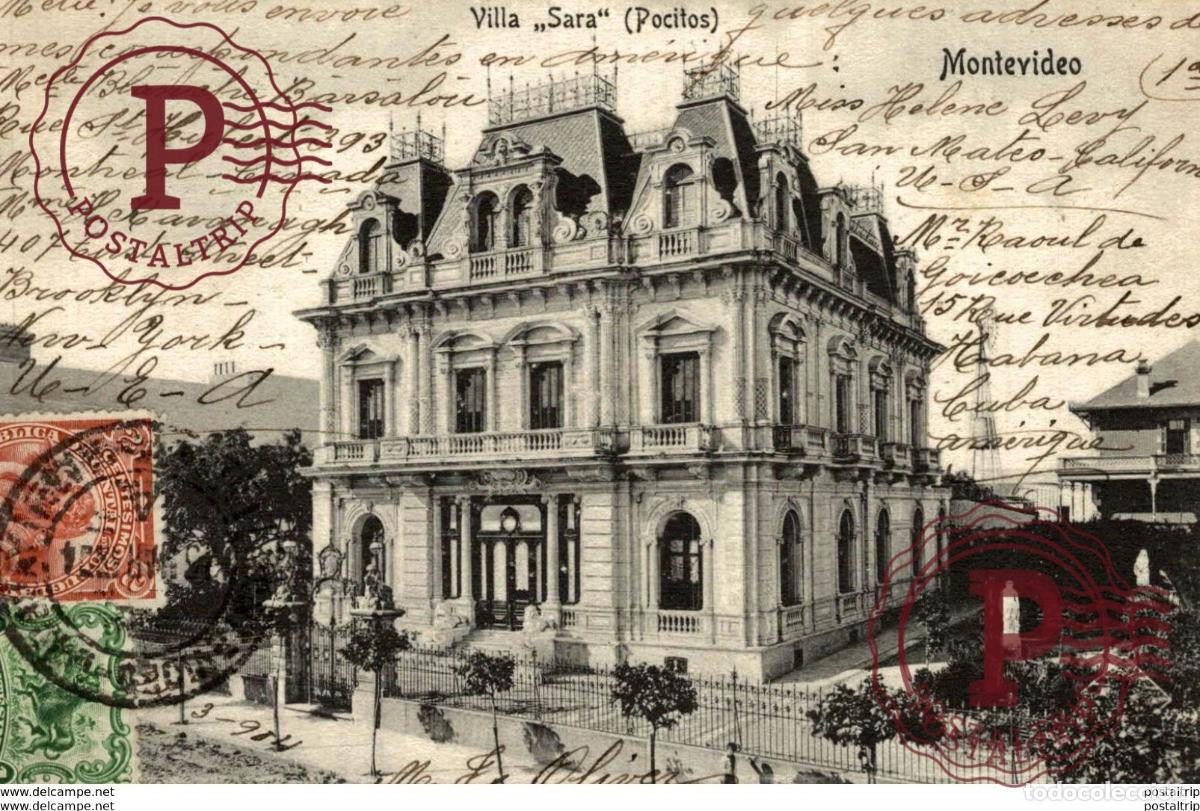 Postkarten: URUGUAY VILLA SARA MONTEVIDEO POCITOS