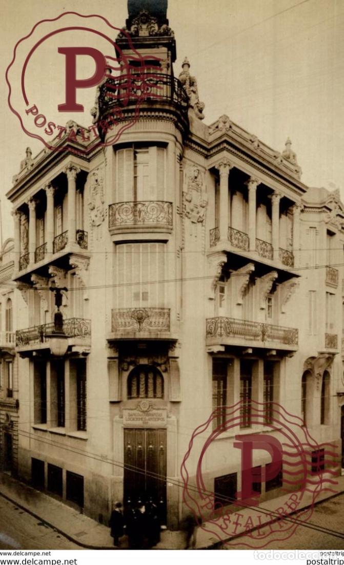 Postkarten: RPPC FOTOPOSTAL MONTEVIDEO banco de cobranzas URUGUAY