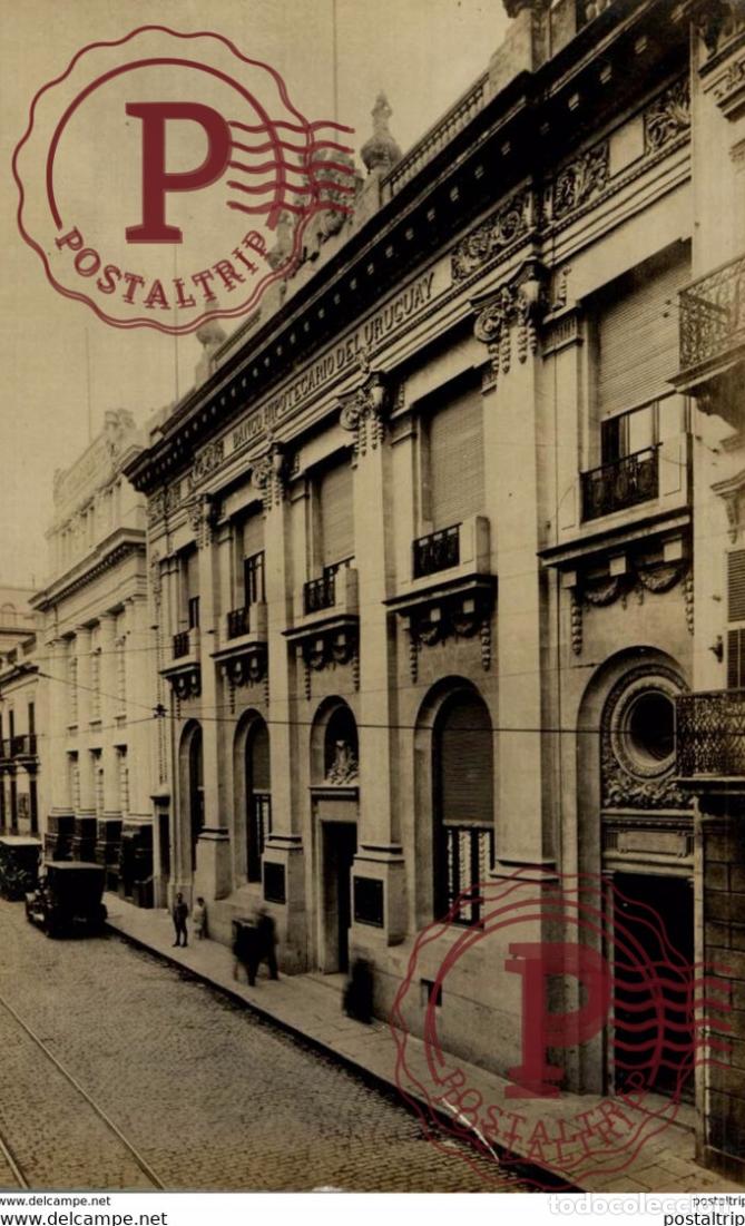 Postkarten: RPPC FOTOPOSTAL MONTEVIDEO BANCO HIPOTECARIO DEL URUGUAY