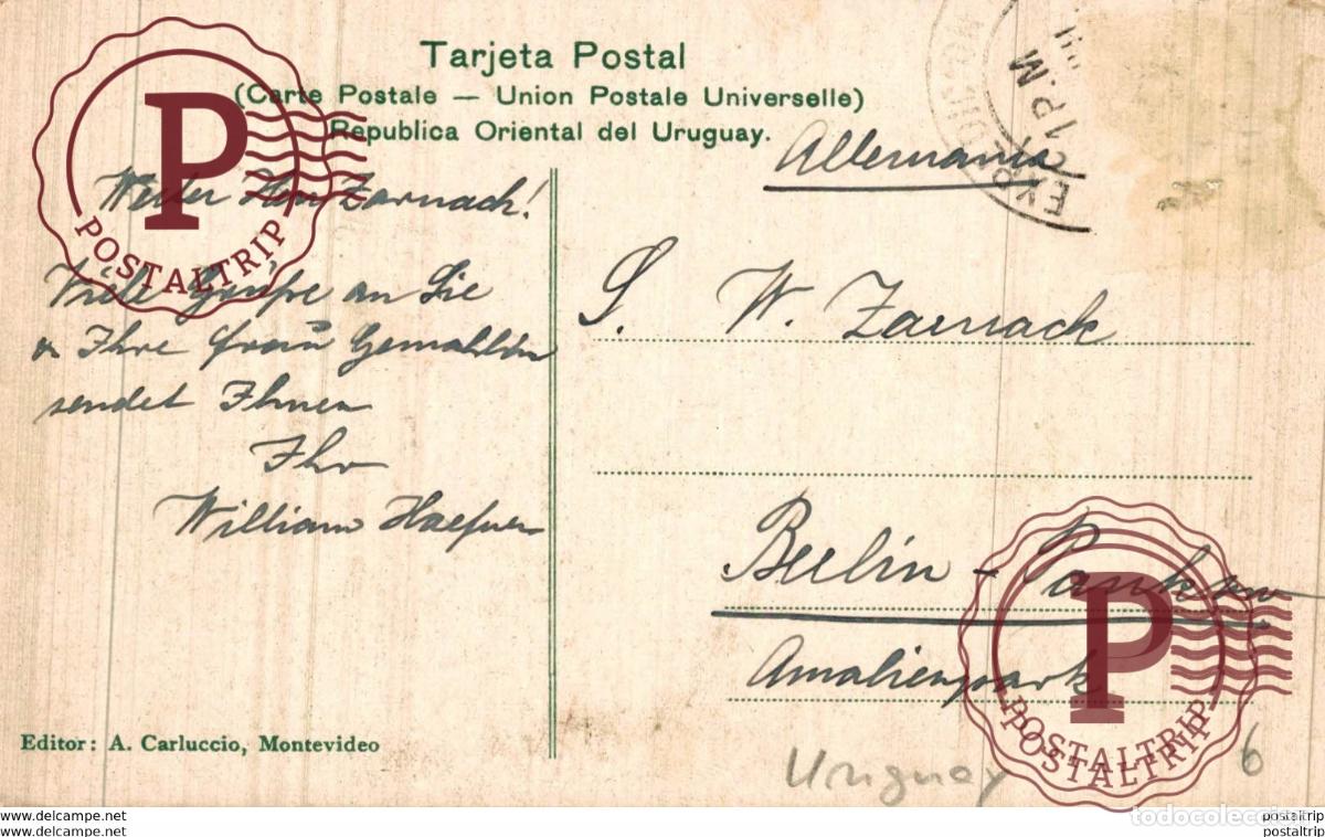 Postales: URUGUAY. MONTEVIDEO. AVENIDA URUGUAY - Foto 2