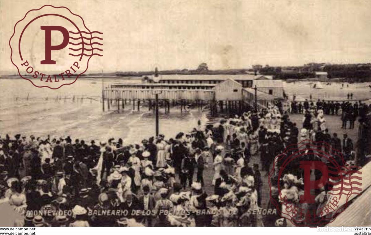 Postales: URUGUAY. MONTEVIDEO. BALNEARIO DE LOS POCITOS. BA&Ntilde;OS DE SE&Ntilde;ORA