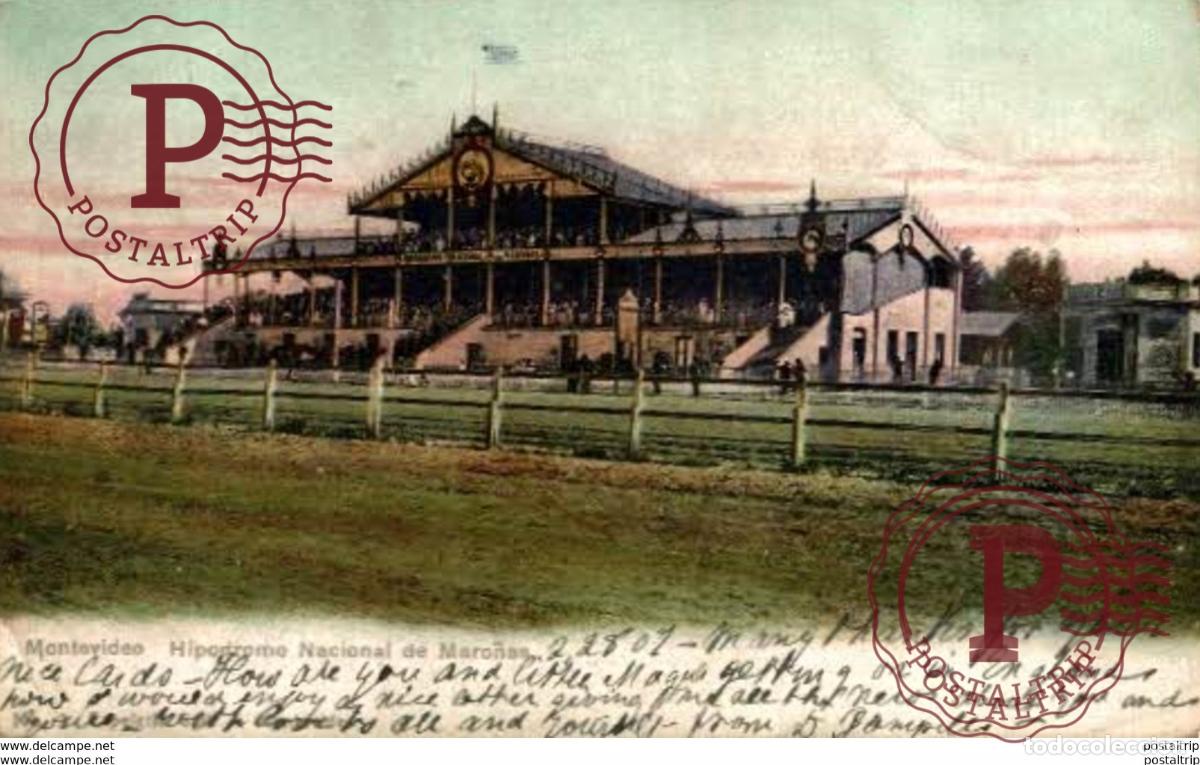Postales: URUGUAY. MONTEVIDEO. HIPODROMO NACIONAL DE MARO&Ntilde;AS