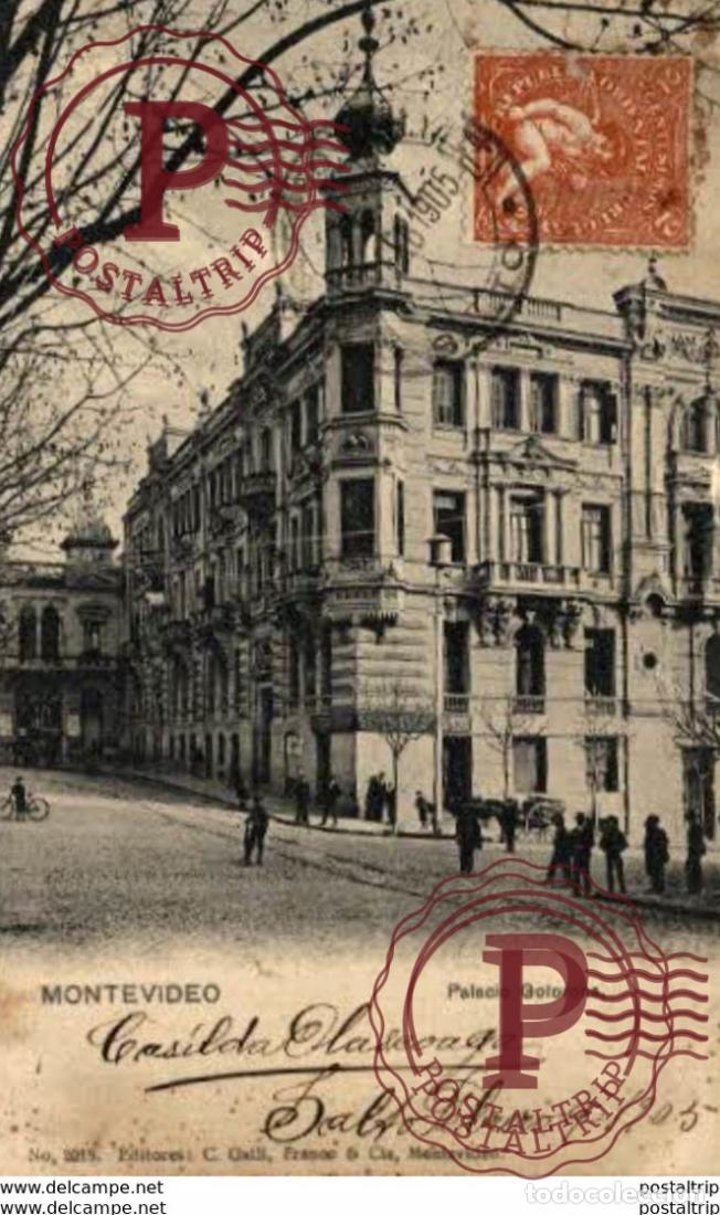 Postales: URUGUAY. MONTEVIDEO. PALACIO GOLORONS