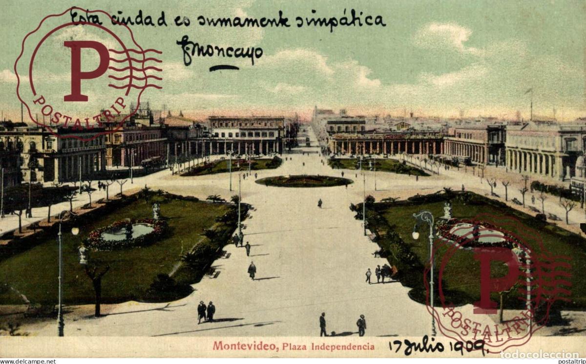 Postales: URUGUAY. MONTEVIDEO. PLAZA INDEPENDENCIA.