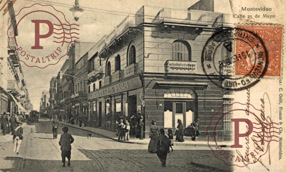 Postales: URUGUAY. MONTEVIDEO. CALLE 25 DE MAYO.