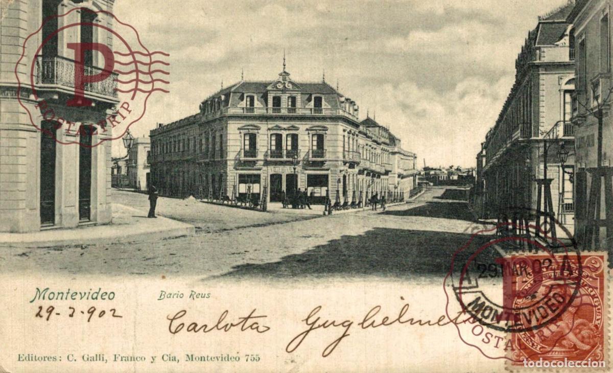 Postales: URUGUAY. MONTEVIDEO. BARIO REUS.