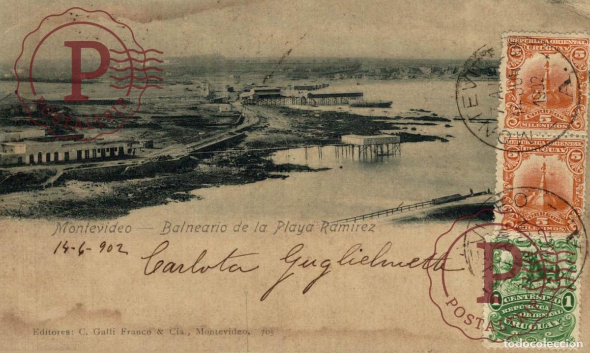 Postales: URUGUAY. MONTEVIDEO. BALNEARIO PLAYA RAMIREZ.