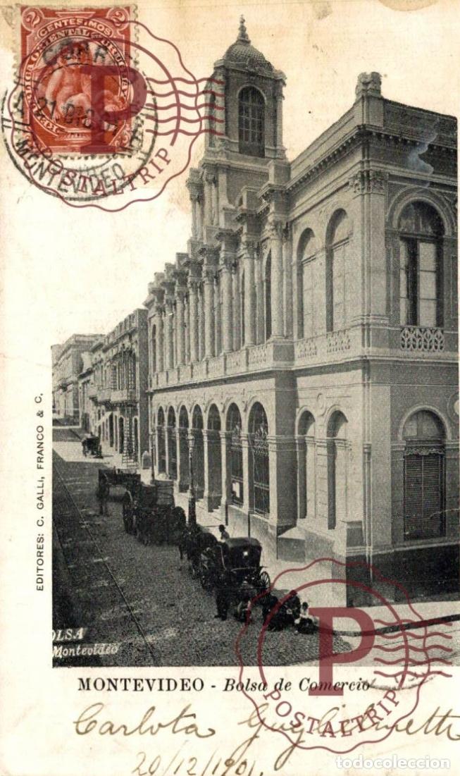 Postales: URUGUAY. MONTEVIDEO. BOLSA DE COMERCIO.