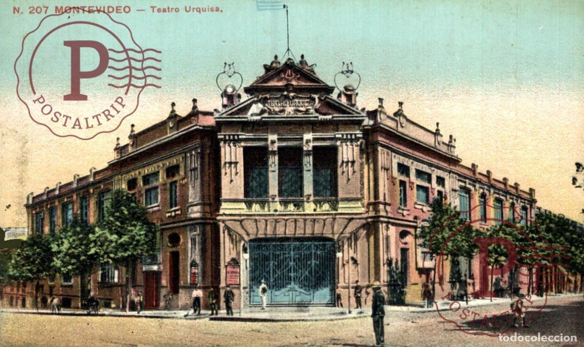 Postales: URUGUAY. MONTEVIDEO. TEATRO URQUISA.