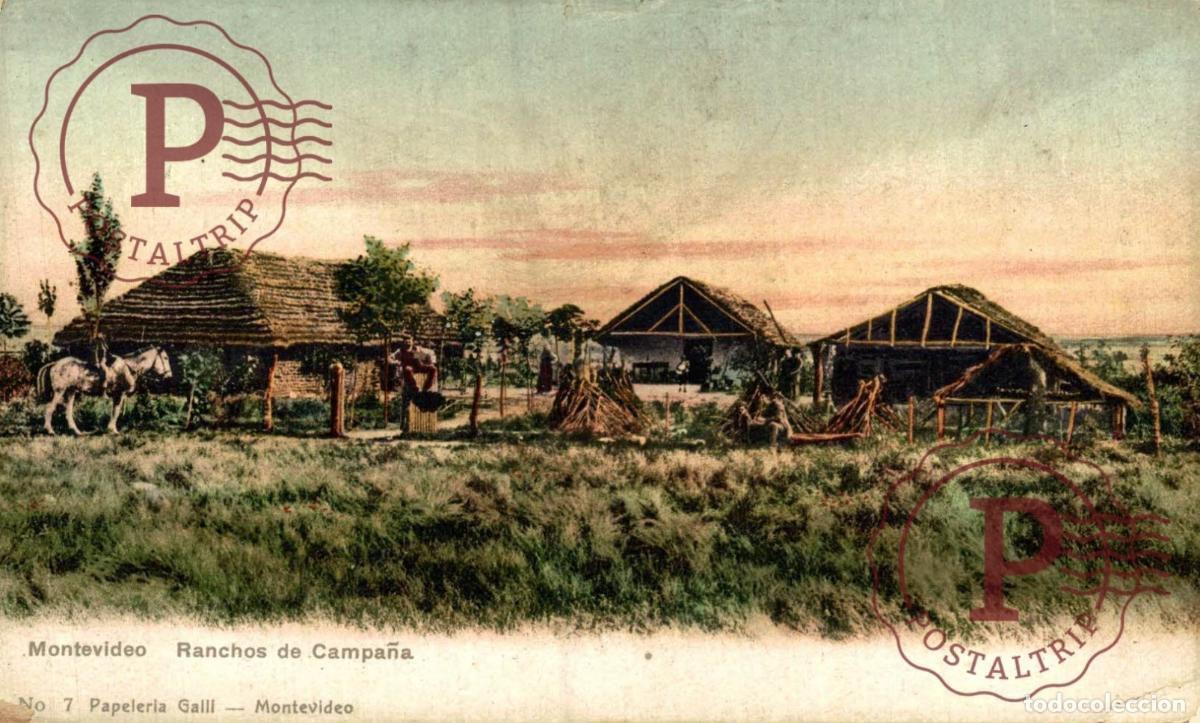 Postales: URUGUAY. RANCHOS DE CAMPA&Ntilde;A.