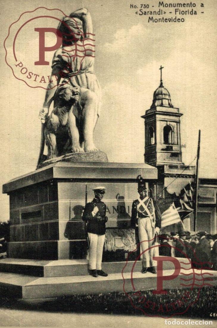 Postales: URUGUAY. MONTEVIDEO. MONUMENTO A SARANDI FLORIDA