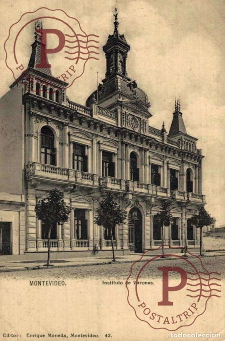Postales: URUGUAY. MONTEVIDEO. INSTITUTO DE VARONES.