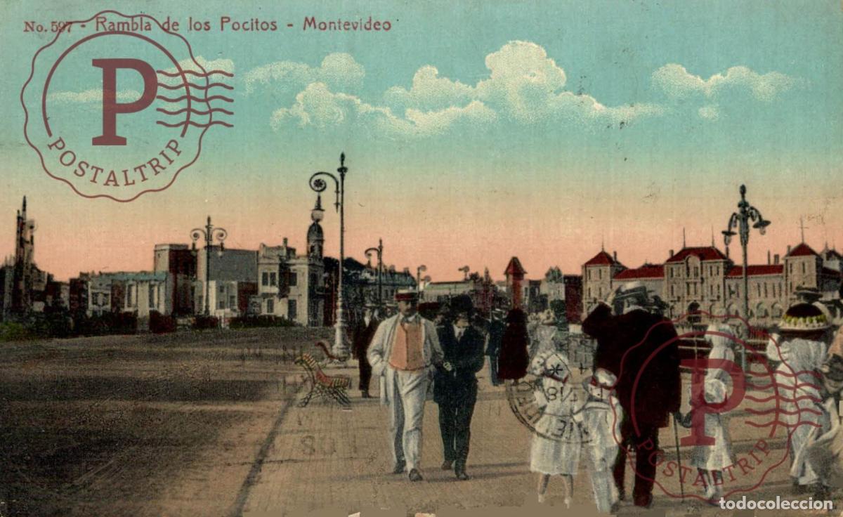 Postales: URUGUAY. MONTEVIDEO. RAMBLA POCITOS.