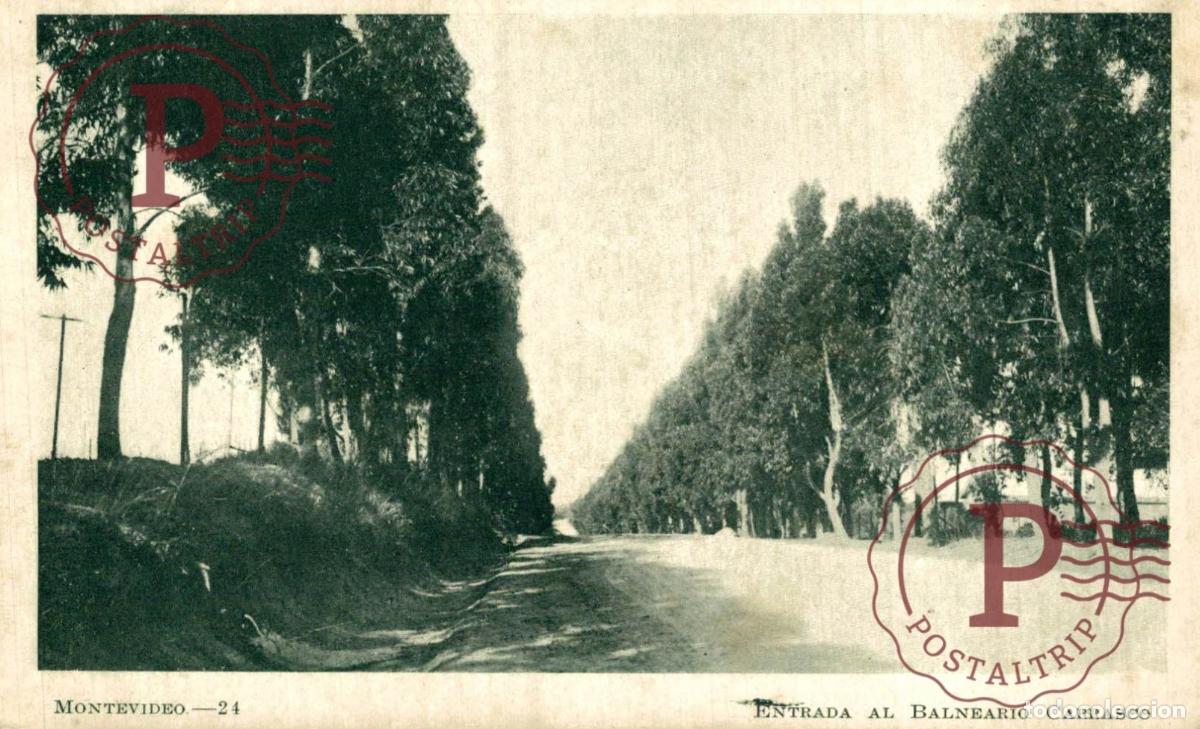 Postales: URUGUAY. MONTEVIDEO. ENTRADA AL BALNEARIO CARRASCO.