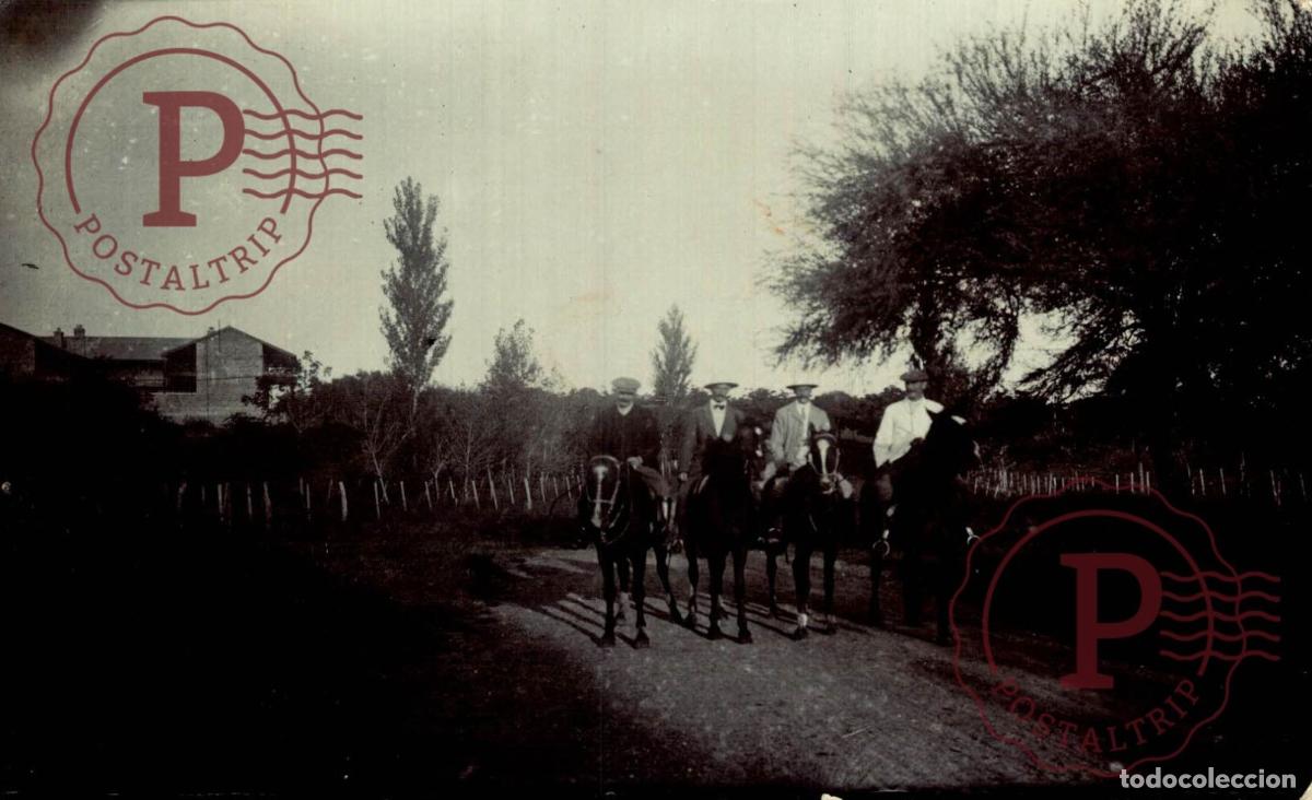 Postales: URUGUAY. A CABALLO. RPPC. FOTOGRAFICA.