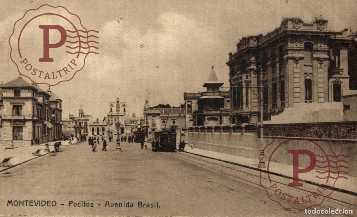 Postales: URUGUAY. MONTEVIDEO. POCITOS. AVENIDA BRASIL.