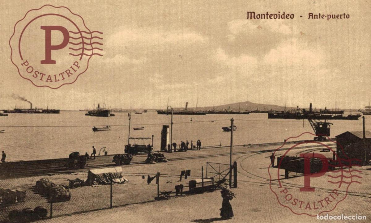 Postales: URUGUAY. MONTEVIDEO. ANTE PUERTO.
