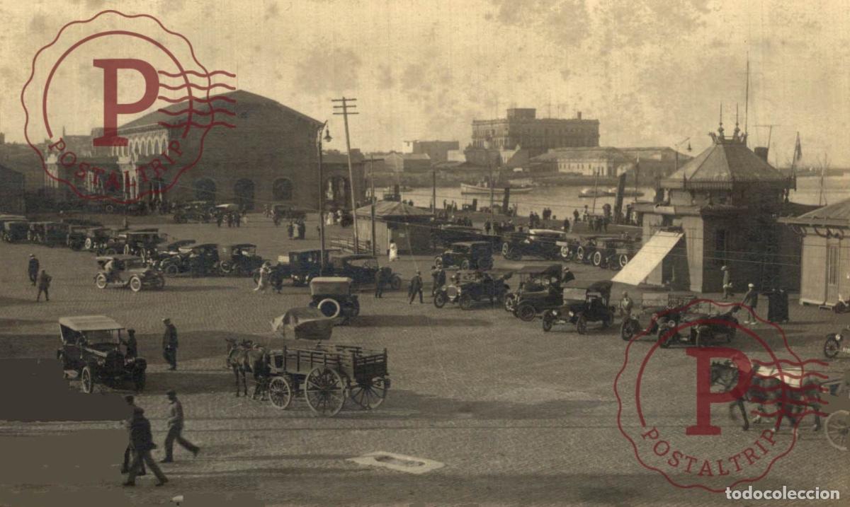 Postales: URUGUAY. MONTEVIDEO. PUERTO. DARSENA. RPPC. FOTOGRAFICA. OFICINA MUNICIPAL DE PROPAGANDA E INFORMACI