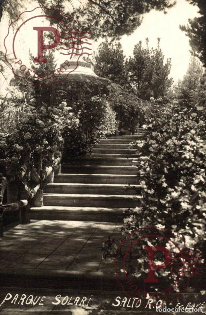 Postales: URUGUAY. PARQUE SOLARI. SALTO R. O. FOTOGRAFICA. RPPC. REAL PHOTO.