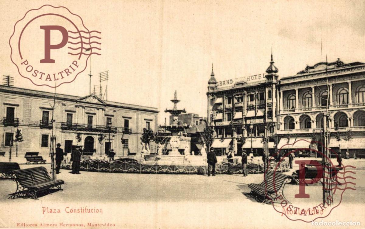 Postales: URUGUAY. MONTEVIDEO. PLAZA CONSTITUCION.