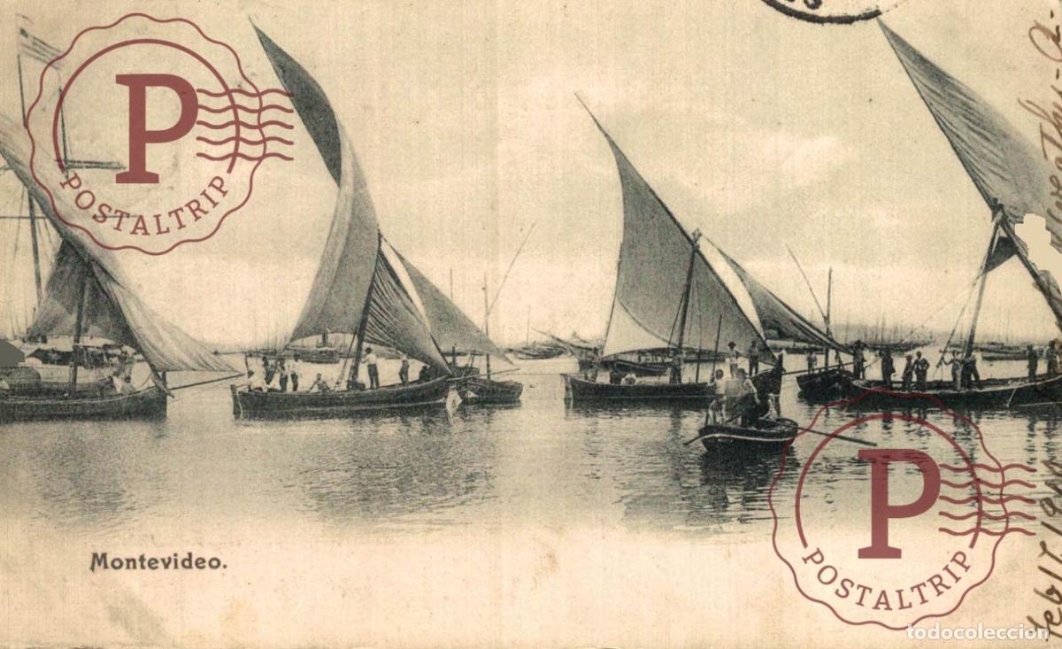 Postales: URUGUAY. MONTEVIDEO. BARCO. BATEAU SHIP. - Foto 1