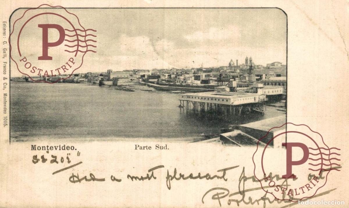 Postales: URUGUAY. MONTEVIDEO. PARTE SUD. EDIT. C, GALLI, FRANCO & CIA