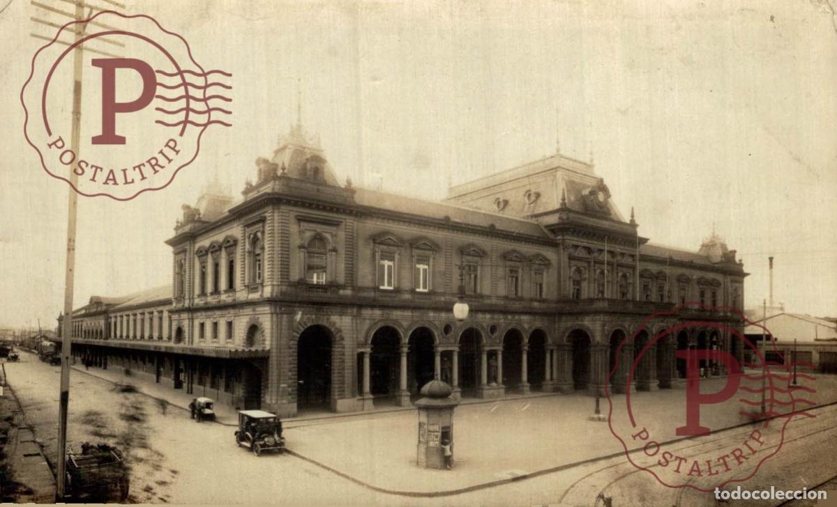 Postales: URUGUAY. MONTEVIDEO. ESTACION DEL FERRO CARRIL CENTRAL. RPPC. FOTOGRAFICA. REAL PHOTO. FERROCARRIL R