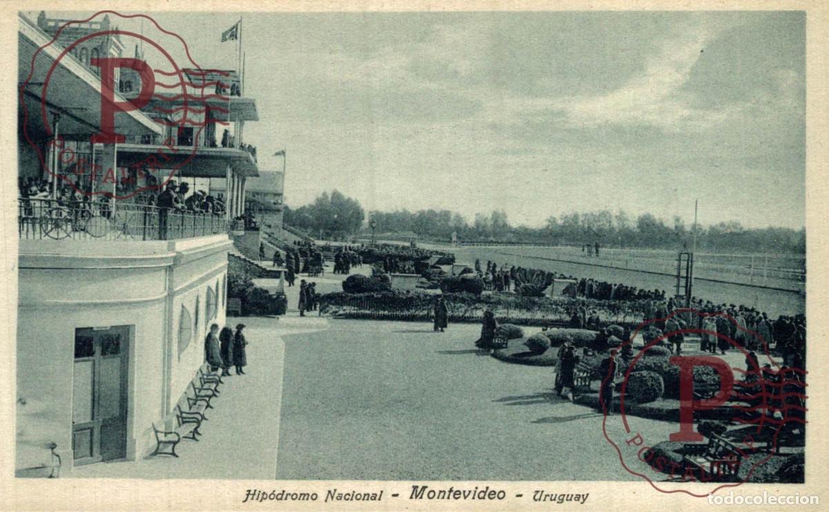 Postales: URUGUAY. MONTEVIDEO. HIPODROMO NACIONAL DE MARO&Ntilde;AS.