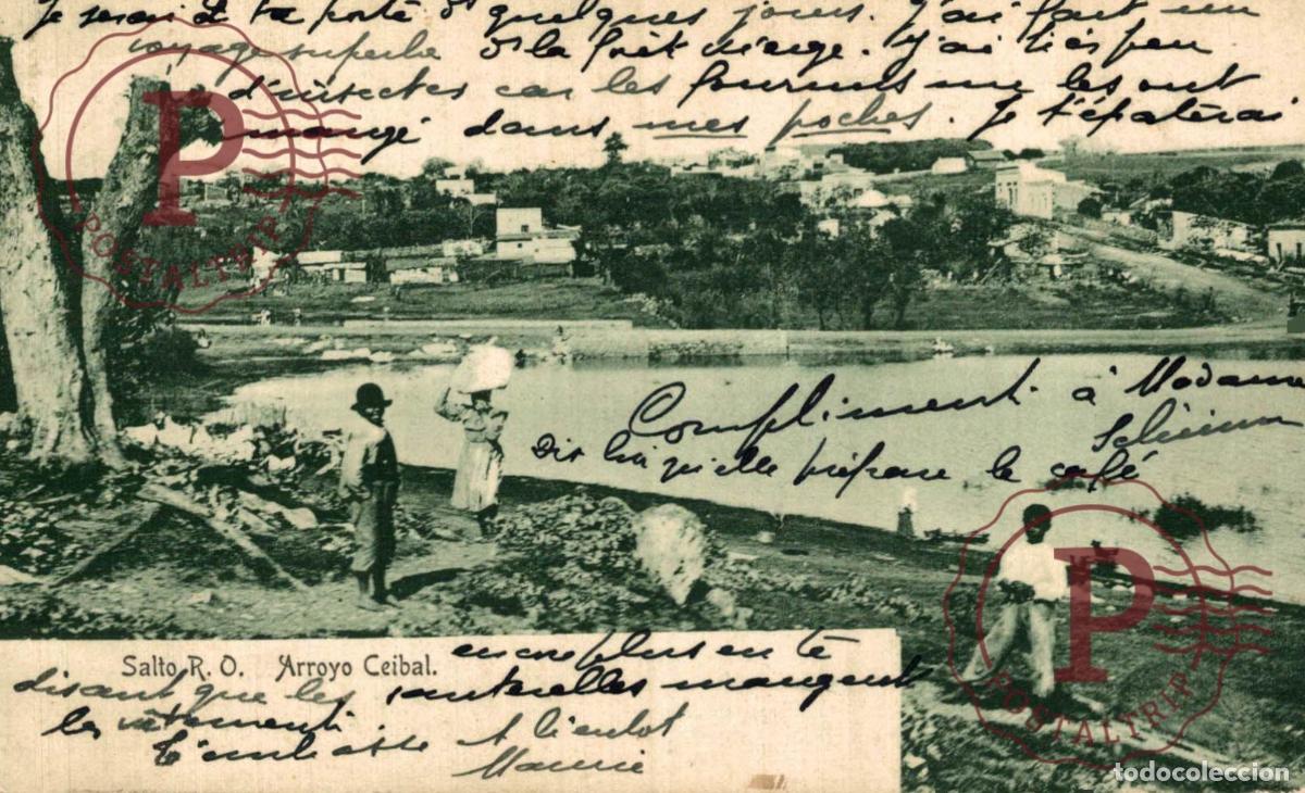 Postales: URUGUAY. SALTO R. O. ARROYO CEIBAL.