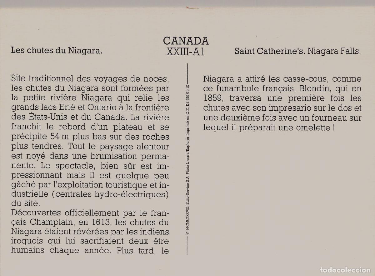 Postales: Postal de las Cataratas del Ni&aacute;gara Canad&aacute; con Barco - Foto 2
