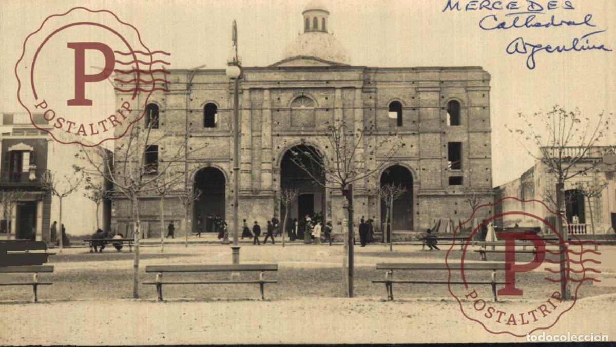 Postkarten: URUGUAY. MERCEDES. CATEDRAL. CATHEDRAL. RPPC. REAL PHOTO. FOTOGRAFICA.