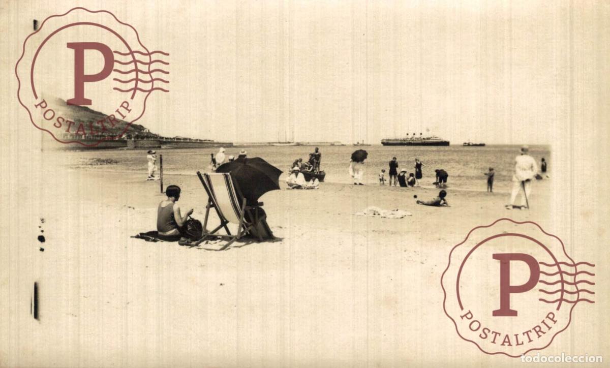 Postales: URUGUAY. PIRIAPOLIS. LA PLAYA. BARCO. RPPC. REAL PHOTO. FOTOGRAFICA.