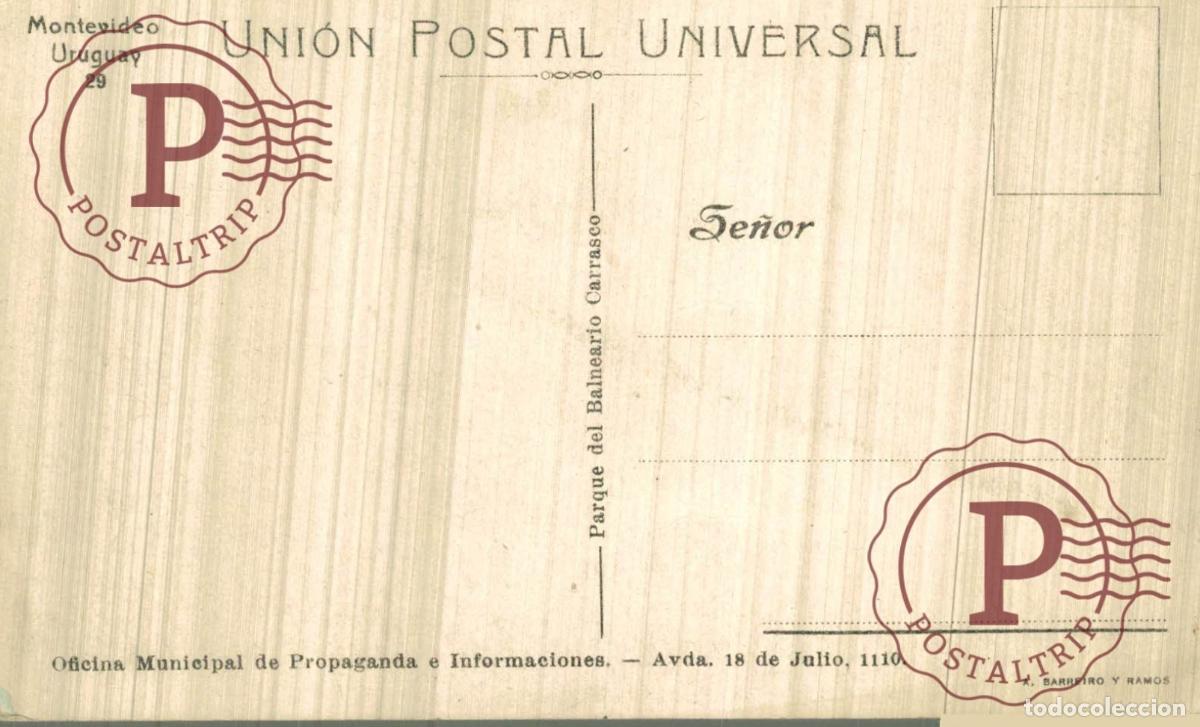 Postales: URUGUAY. PARQUE DEL BALNEARIO CARRASCO. - Foto 2