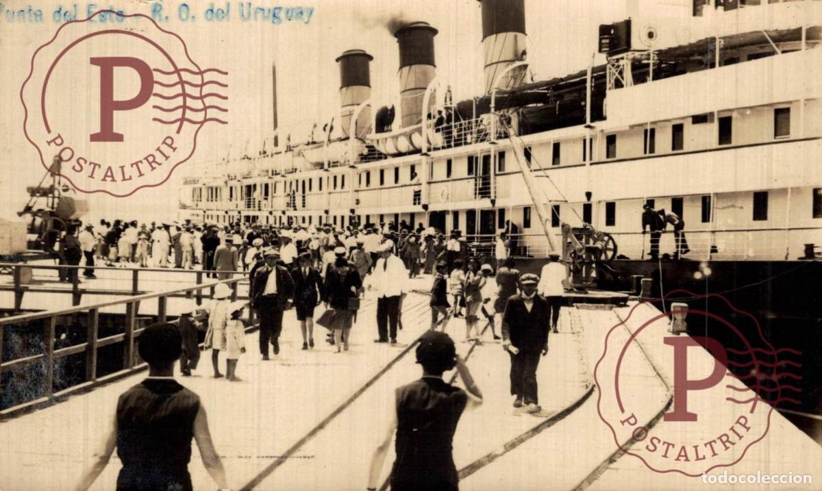 Postkarten: URUGUAY. PUNTA DEL ESTE. BARCO. BATEAU. SHIP. RPPC. FOTOGRAFICA. REAL PHOTO.