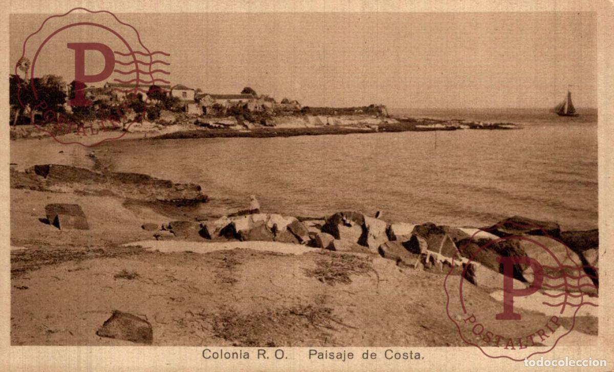 Postales: URUGUAY. COLONIA. PAISAJE DE COSTA.