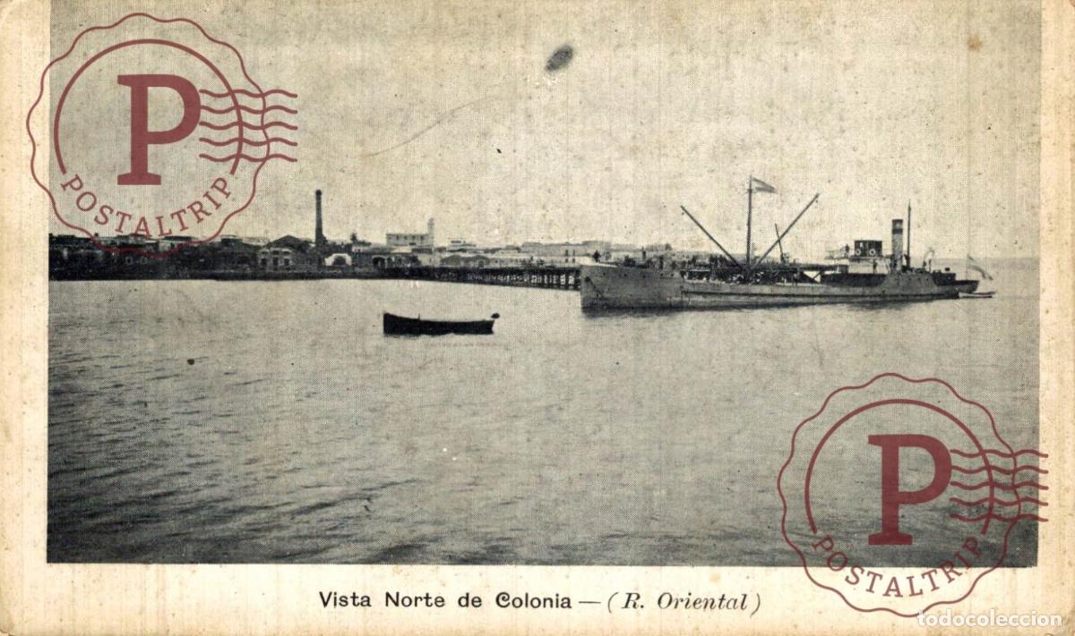 Postales: URUGUAY. COLONIA. VISTA NORTE. BARCO BATEAU SHIP