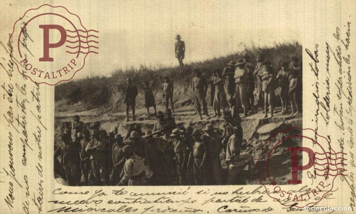Postales: RARA! URUGUAY. EXPEDICION. NATIVOS. INDIOS. RPPC FOTOGRAFICA REAL PHOTO.