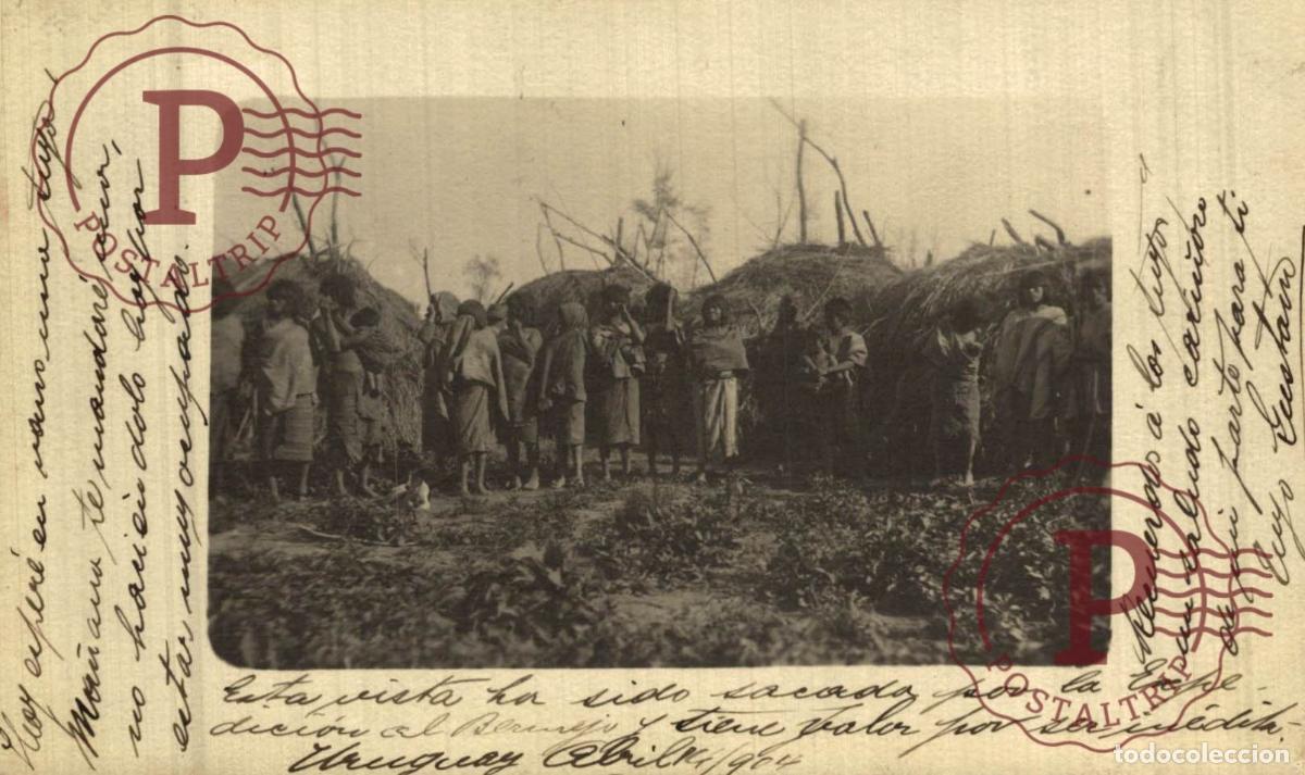 Postales: RARA! URUGUAY. EXPEDICION. NATIVOS. INDIOS. RPPC FOTOGRAFICA REAL PHOTO.