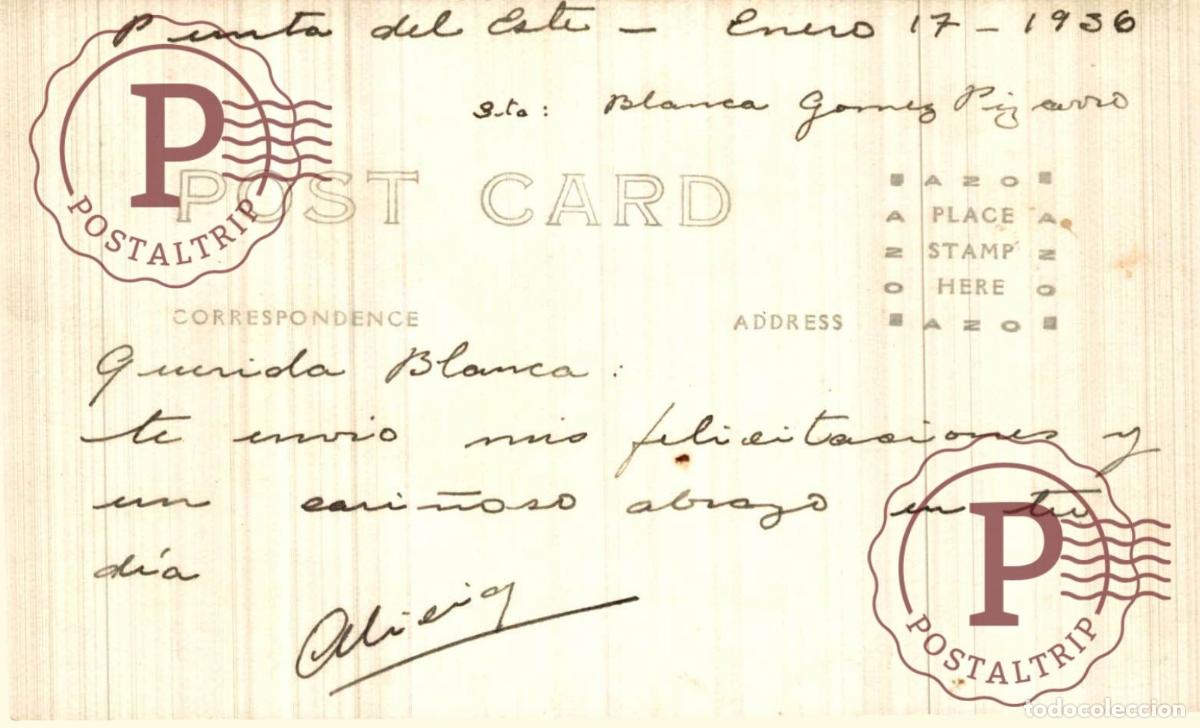 Postales: URUGUAY. PUNTA DEL ESTE. RPPC. FOTOGRAFICA. - Foto 2