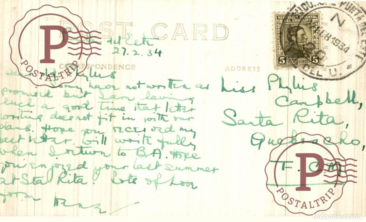 Postales: URUGUAY. PUNTA DEL ESTE. RPPC. FOTOGRAFICA. - Foto 2