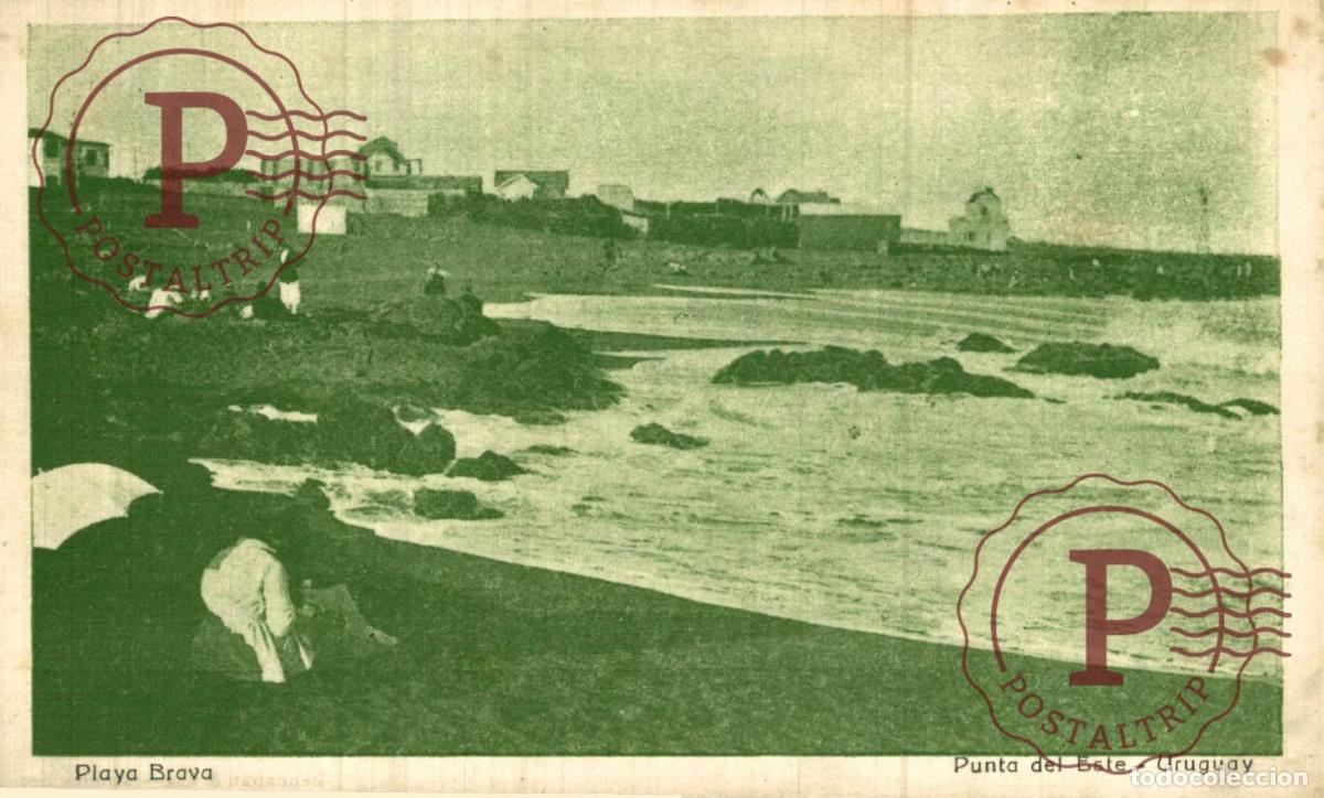 Postales: URUGUAY. PUNTA DEL ESTE. PLAYA BRAVA.