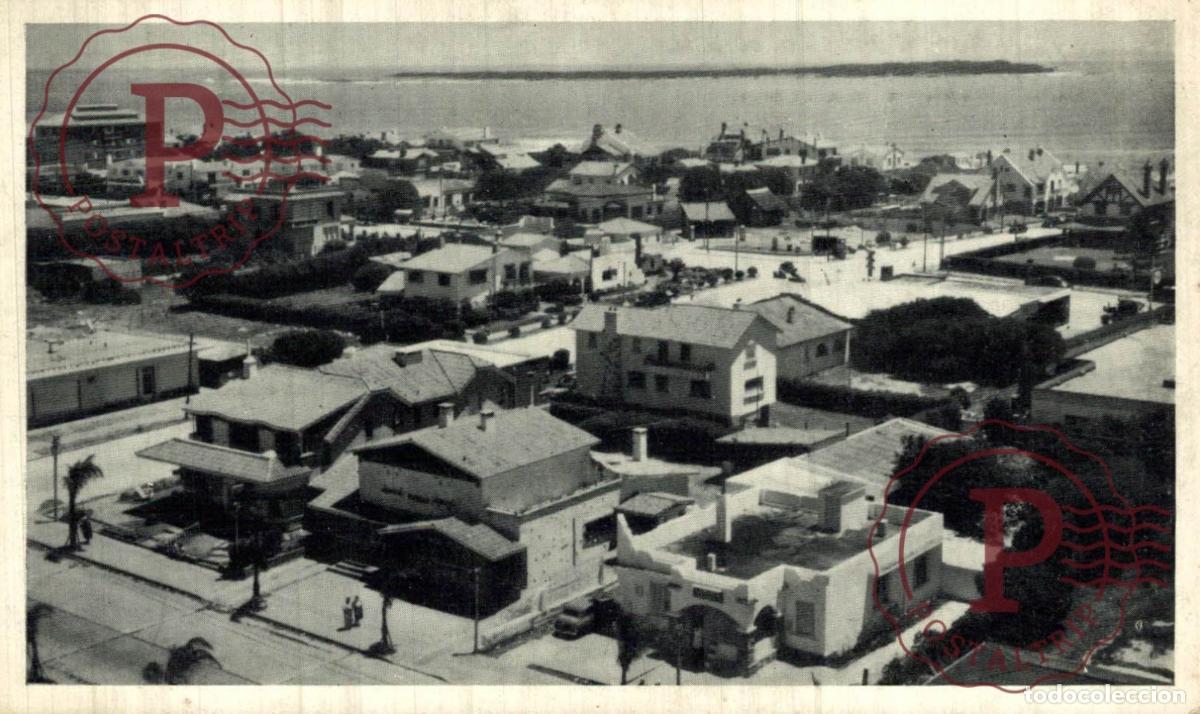 Postales: URUGUAY. PUNTA DEL ESTE. VISTA DESDE EL HOTEL NOGARO AL FONDO ISLA GORRITI.