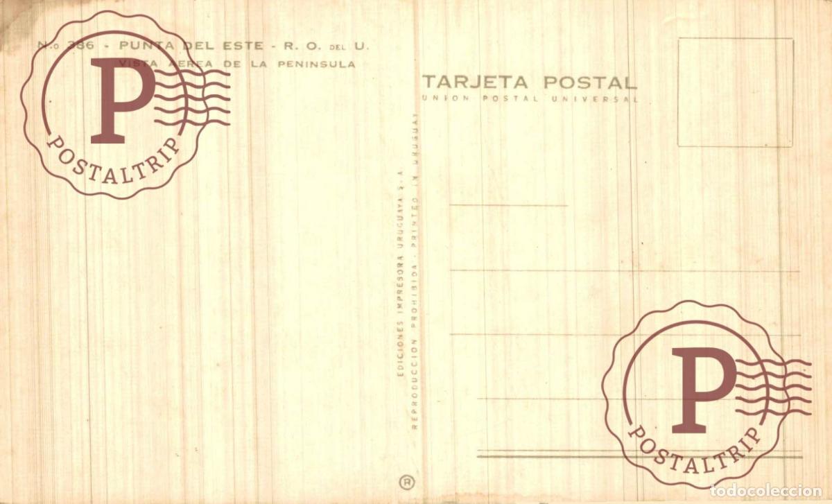 Postales: URUGUAY. PUNTA DEL ESTE. VISTA AEREA. - Foto 2